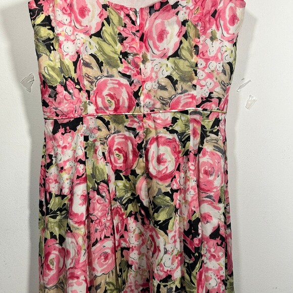 Talbots Springtime floral dress sz 2 - Picture 4 of 6